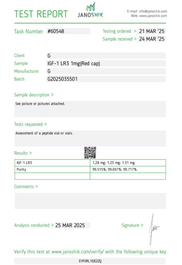 IGF-1 LR3 1.2 mg - Image 2