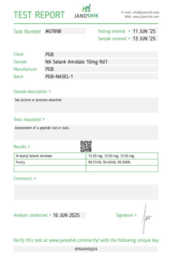 NA Selank Amidate 10 mg - Image 2