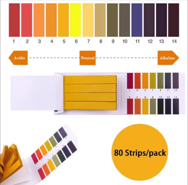 pH Test Strips 0-14 Scale - Image 4